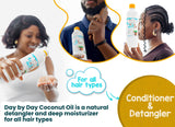 Day by Day Coconut Oil (16 oz) - Cold Pressed, Extra-virgin Oil for Cooking | 100% Natural Body Moisturizer | Deep Conditioner and Detangler for Coily and all Hair Types