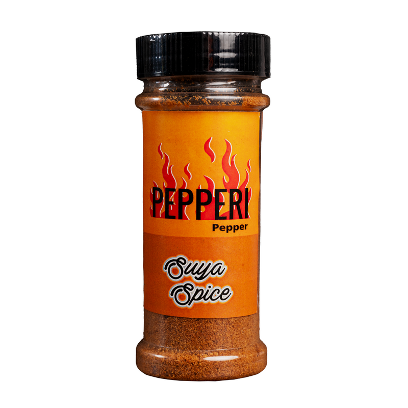 Pepperi Pepper Suya Spice 100g| Spicy All Purpose Grilling Spice Mix for Seasoning Chicken/Steak/Beef Jerky & Marinade| African Suya Kebab, Yaji Powder| Nigerian Spice Blend