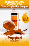 Pepperi Pepper Suya Spice 100g| Spicy All Purpose Grilling Spice Mix for Seasoning Chicken/Steak/Beef Jerky & Marinade| African Suya Kebab, Yaji Powder| Nigerian Spice Blend