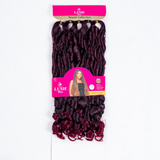 Lush Hair Curly Extension - Synthetic Hair Pre-Drawn Curled Extension for Braiding Hair | (390g) 66inches 1 Pack Full Head Extension for Braids & Protective Styles| Attachments for all Hair Types