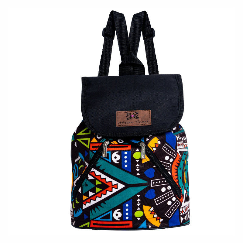 african print backpack