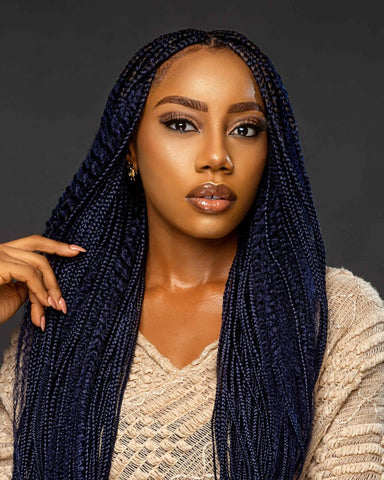 Lush Hair Extension Naija Braid- Synthetic Hair Pre-Drawn Extension for Braiding Hair | Jumbo Braids 86inch Extension for Box Braids & Protective Styles |  Attachments for all Hair Types (190g)