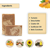 Tamed Lux Brightening Turmeric & Lemon beta Carotone (2in1) cleanser Bar for clearer & Radiant Face & Body