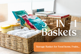 Siren Global’s Wicker Baskets for Organizing Personal Items - Stylish Baskets for Picnics | Seagrass Storage Baskets