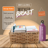 Siren Global’s Wicker Baskets for Organizing Personal Items - Stylish Baskets for Picnics | Seagrass Storage Baskets